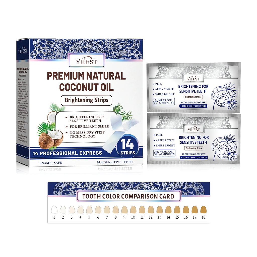 Natural Coconut Oil Whitening Strips